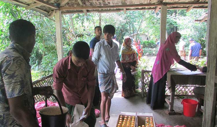 Relief and Reconstruction work after repeated floods in Chakaria, Cox’sbazar