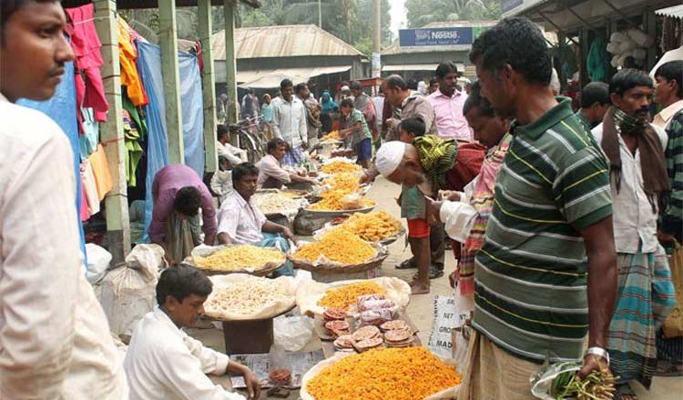 Flood: Hat-bazar in Tangail